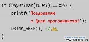 Отчёт от 24 за Начало здесь / Сегодня 256 День Программиста!