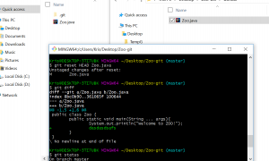Отчёт от 2457 за Система Git / git commit reset diff
