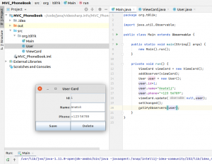 Отчёт от 24765 за MVC шаблон / MVC - PhoneBook - User Struct
