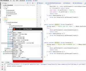 Отчёт от 24765 за MVC шаблон / VIP - MVC - PhoneBook - Error Checking