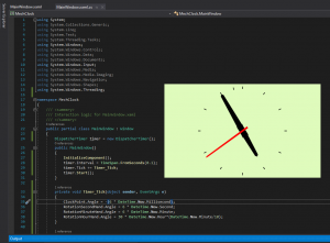 Отчёт от 24765 за WPF Clocks / Стрелочные часы