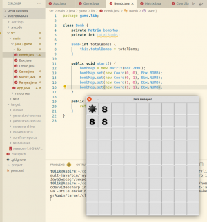 Отчёт от 24765 за Java Sweeper / Тестовая бомба
