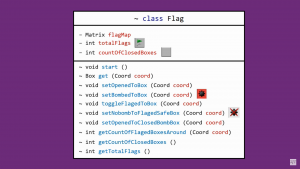 Отчёт от 24765 за Java Sweeper / Флаг над классом