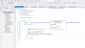 Отчёт от 24765 за Простой WPF  / WPF. Конвертер валюты. Курс валют в JSON.