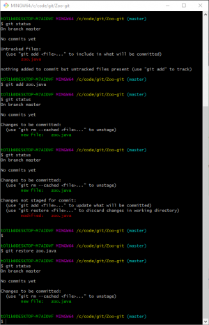 Отчёт от 24765 за Система Git / git add checkout