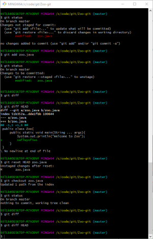 Отчёт от 24765 за Система Git / git commit reset diff