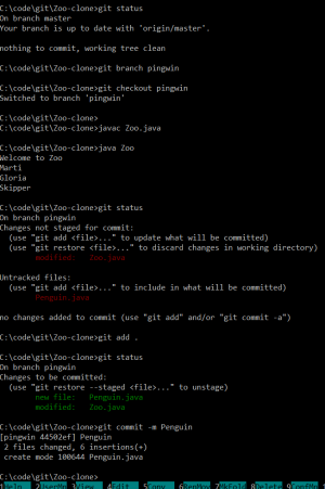 Отчёт от 24765 за Система Git / pingwin