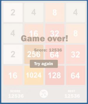 Отчёт от 2540 за Микроигры / 2048 - Учимся играть