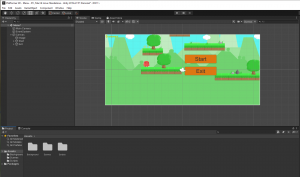 Отчёт от 28396 за Платформер на Unity / 2. Меню
