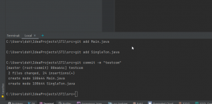 Отчёт от 30496 за Singleton / Singleton - Config - Git init