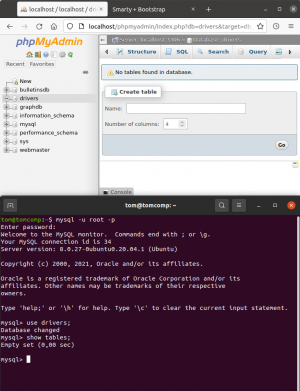 Отчёт от 30514 за PHP Driver / Установка MySQL, Smarty и Bootstrap