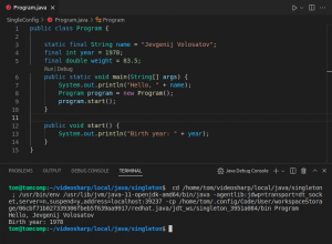 Отчёт от 30514 за Singleton / Singleton - Config - Final