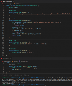 Отчёт от 30514 за Template method / Template Method - Web Parser - Currency