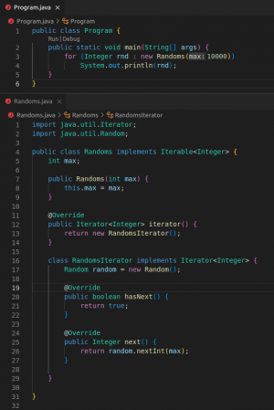 Отчёт от 30514 за Iterator / Iterator - Random
