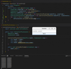Отчёт от 30514 за MVC шаблон / MVC - Counter - ControllerPlusConsole