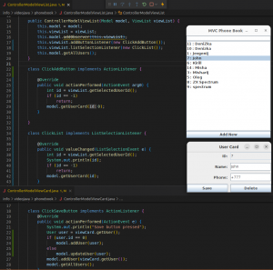 Отчёт от 30514 за MVC шаблон / MVC - PhoneBook - Controller - Select / Update