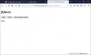 Отчёт от 30514 за Знакомство с jQuery / Эксперименты и кнопки