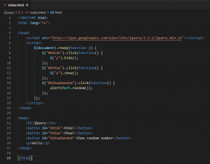 Отчёт от 30514 за Знакомство с jQuery / Эксперименты и кнопки