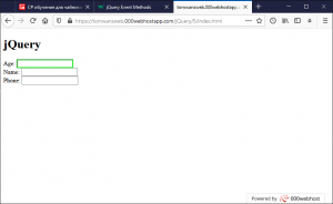 Отчёт от 30514 за Знакомство с jQuery / События и их методы