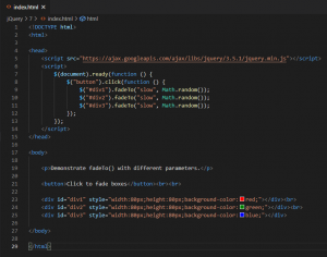 Отчёт от 30514 за Знакомство с jQuery / Эффекты появления и исчезновения