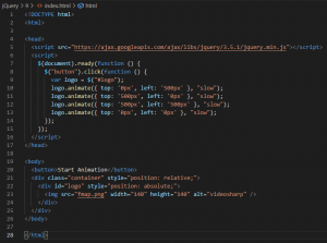 Отчёт от 30514 за Знакомство с jQuery / Эффекты анимации, продолжение