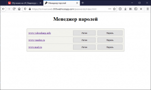 Отчёт от 30514 за Демо софт / Менеджер паролей