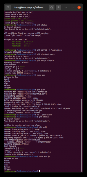 Отчёт от 30514 за Система Git / remote merge