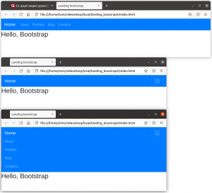 Отчёт от 30514 за Bootstrap-4 первые шаги / Верная навигация