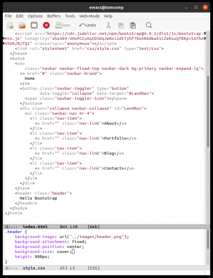 Отчёт от 30514 за Bootstrap-4 первые шаги / Заголовок header - красивая основа