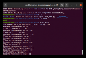 Отчёт от 30514 за Python3: математика / Exe-файл - крутой pyinstaller