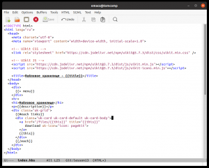 Отчёт от 30514 за Как создать сайт на node js / UIkit: список или карточки