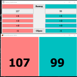 Отчёт от 30740 за Нанософт / Баскетбольное табло
