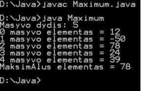 Отчёт от 33283 за J9. Массивы / ARRAY - Максима Массива
