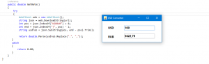 Отчёт от 3506 за Простой WPF  / WPF. Конвертер валюты. Курс валют в JSON.