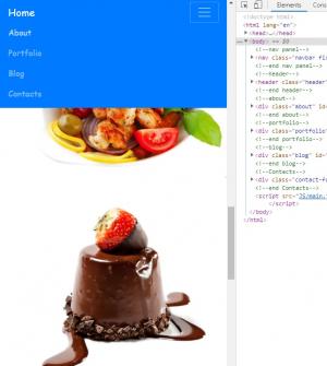 Отчёт от 3506 за Bootstrap-4 первые шаги / JS-навигация