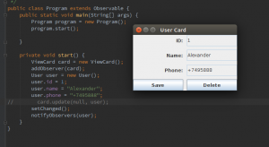 Отчёт от 3922 за MVC шаблон / MVC - PhoneBook - User Struct