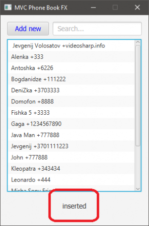 Отчёт от 3922 за MVC и JavaFX / Controller - UserList - Выбор записи
