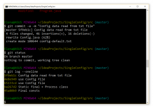 Отчёт от 4004 за Singleton / Singleton - Config - Git default