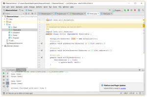 Отчёт от 4004 за Observer / Observer - School Bell - java.util.Observer