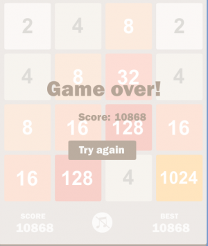 Отчёт от 4004 за Микроигры / 2048 - Учимся играть