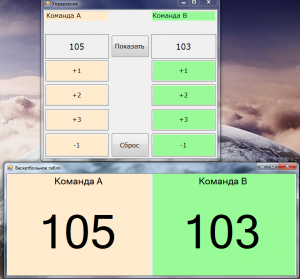 Отчёт от 4200 за Нанософт / Баскетбольное табло