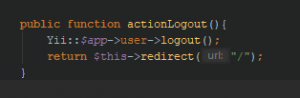 Отчёт от 429 за Yii2 / Logout - Выход из лабиринта