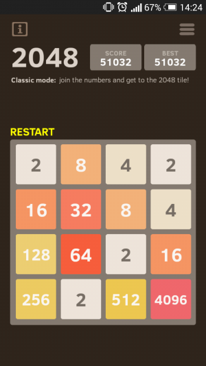 Отчёт от 4362 за Микроигры / 2048 - Учимся играть