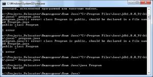 Отчёт от 4467 за J1. Запуск / START - Платформа Java