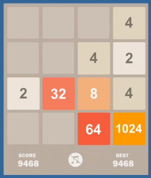 Отчёт от 4560 за Микроигры / 2048 - Учимся играть