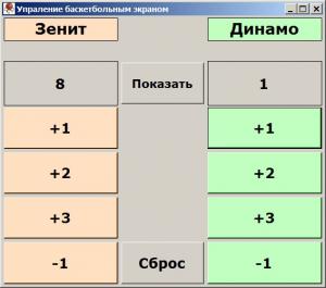 Отчёт от 4606 за Нанософт / Баскетбольное табло