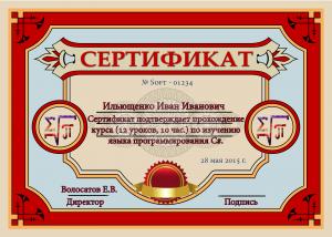 Отчёт от 4657 за Олимпиада / Конкурс на Сертификат