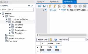 Отчёт от 4805 за Entity Framework / Миграция Базы