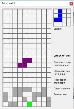 Отчёт от 5024 за Тетрис / Уровень 1