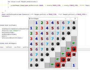 Отчёт от 5081 за Java Sweeper / Игровая координата